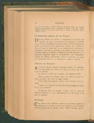 El Suplemento Literario de "La Prensa"
