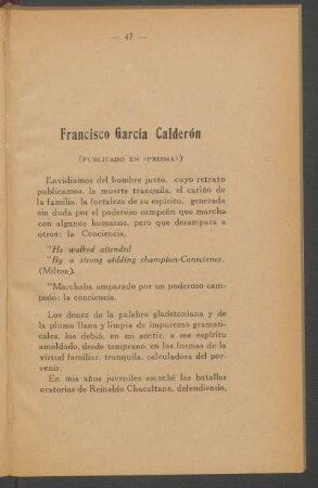 Francisco García Calderón