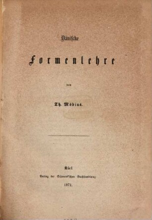 Dänische Formenlehre