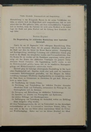 Drittes Kapitel. Die Neugestaltung der städtischen Haushaltung unter bayrischer Herrschaft.