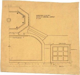 Billing, Hermann; Mannheim (Baden-Württemberg); Kunsthalle - Eingang und Vorraum, Decke (Ansicht)