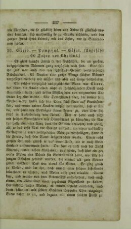 36. Cicero. - Pompejus. - Cäsar. (Ungefähr 60 Jahre vor Christus.)