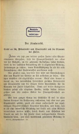 Lehrbuch der Finanzwissenschaft, 2,3. T. 2. Die Finanzverwaltung Europas ; Abt. 3. Das Staatsschuldenwesen