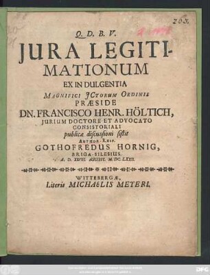 Iura Legitimationum