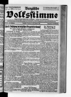 Bergische Volksstimme. 1917-1932