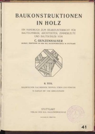 2. Teil: Walmdächer, Dachrinnen, Treppen, Türen und Fenster : 75 Tafeln