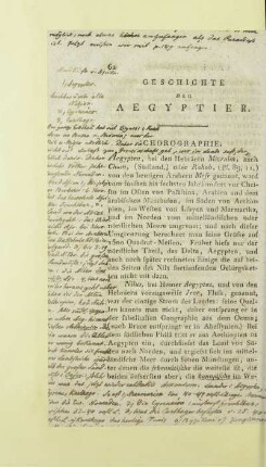 Geschichte der Aegyptier