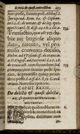 Caput XXXII. De delicits & quasi delictis, an & quatenus Nutu committantur.