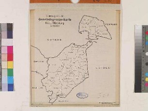 Schleswig-Holstein Gemeindegrenzenkarte Kreis Oldenburg