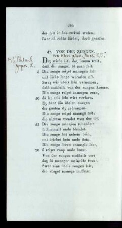47. Von Der Zungen.