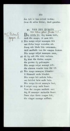 47. Von Der Zungen.