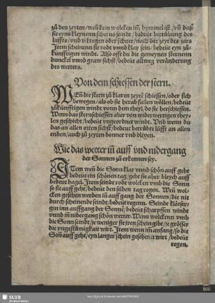 wie das wetter in[n] auff und nidergang der Sonnen zu erkennen sey