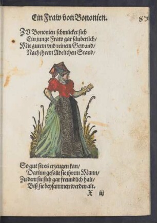 Ein Fraw von Bononien.