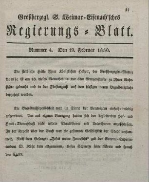 Nr. 4 : 19. Februar 1830