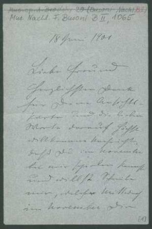 Brief an Ferruccio Busoni : 18.06.1901