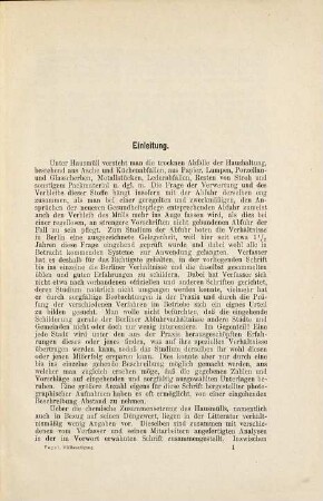 Die Beseitigung und Verwertung des Hausmülls vom hygienischen und volkswirtschaftlichen Standpunkte