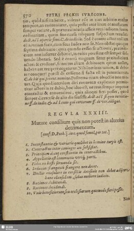 Regula XXXIII. Mutare consilium quis non potest in alterius detrimentum