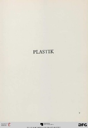 Plastik (Nr.1-80)