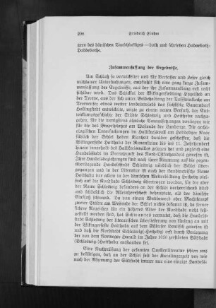 Zusammenfassung der Ergebnisse.