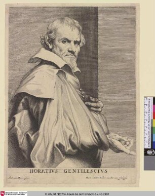 Horatius Gentilescius [Porträt des Orazio Gentilesch; Orazio Gentilesch; Portret van Orazio Gentileschi]