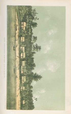Eene Dayaksche kampong aan de Barito