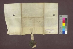 Der Rat der Stadt Basel vidimiert die Urkunde von 1417 Dezember 14.