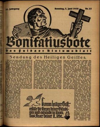 Ausgabe vom Sonntag, den 05. Juni 1938.