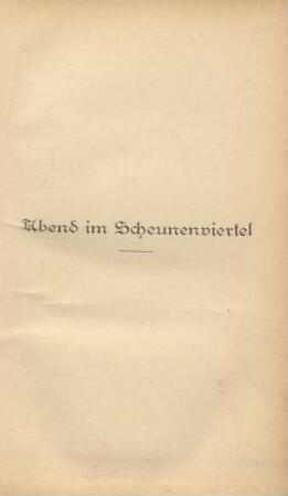 Abend im Scheunenviertel