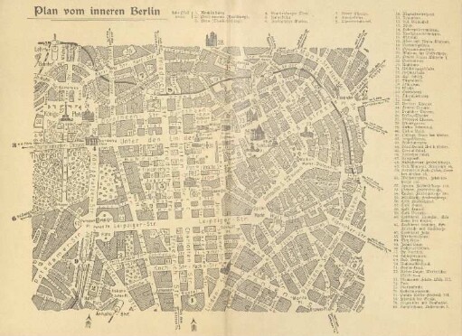 Plan vom inneren Berlin