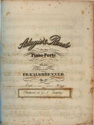 Adagio & Rondo für das Piano-Forte allein : op. 27