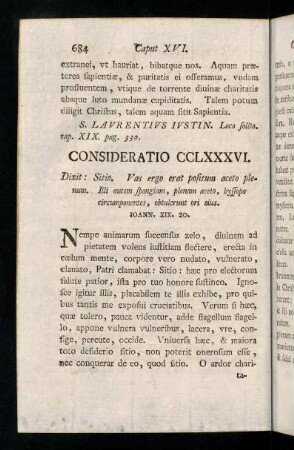 684-695, Consideratio CCLXXXVI - CCXC