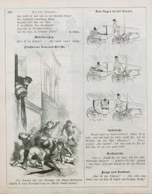 "Illustrirter Concurs-Bericht" "Vom Regen in die Traufe"