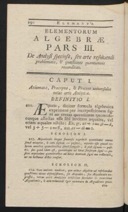 Pars III. De Analysi speciosa, seu arte resolvendi ...