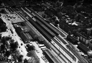 Freiburg: Hauptbahnhof, von Norden