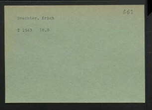 Brechter, Erich