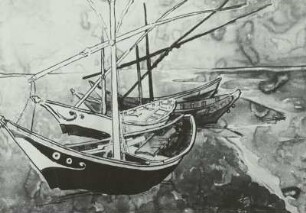Van Gogh: Segelboote im Hafen