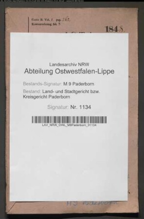 Erblasser: Goebel, Bernhardine, geb. Hoynek: