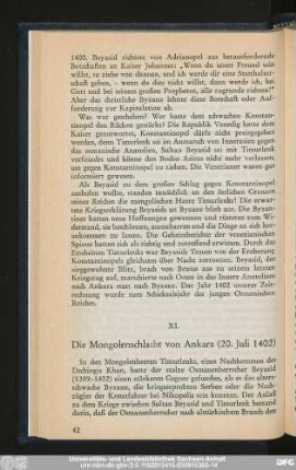XI. Die Mongolenschlacht von Ankara (20. Juli 1402)