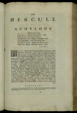 XXIV. Hercule Et Acheloüs