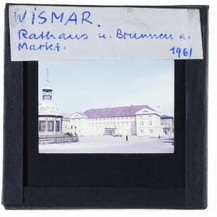 Wismar, Markt,Wismar, Wasserkunst,Wismar, Rathaus