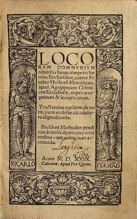 Locorum communium adversus huius temporis haereses Enchiridion