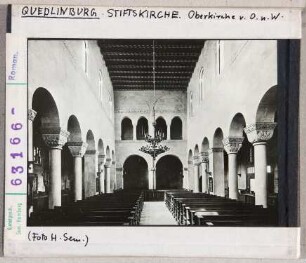 Quedlinburg: St. Servatius, Inneres nach Westen