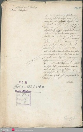 Berufliche Laufbahn des Franz Anton Dürr an der Universität Mainz