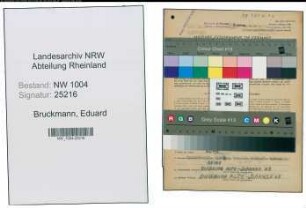 Entnazifizierung Eduard Bruckmann , geb. 04.04.1904 (Mueller)