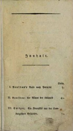 Erzählungen. 1. (1802). - 152 S.