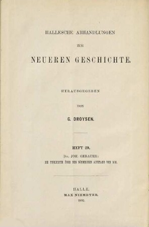 Die Publicistik über den böhmischen Aufstand von 1618