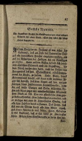 Sechste Novelle. - Zehnte Novelle.