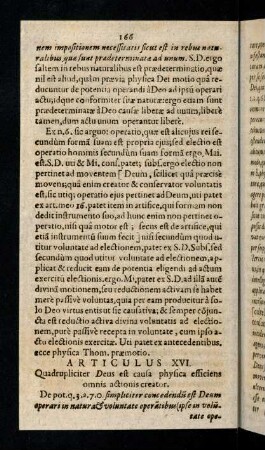 166-174, Articulus XVI - XVII