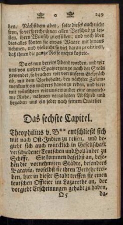 Das sechste Capitel.