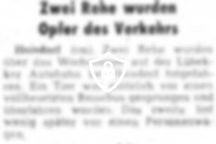 Zwei Rehe wurden Opfer des Verkehrs